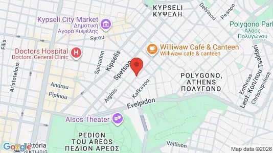 Apartments for rent i Athens Agios Panteleimonas - kort over placeringen