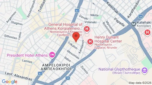 Apartments for rent i Athens Ampelokipoi - kort over placeringen