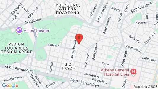 Apartments for rent i Athens Ampelokipoi - kort over placeringen