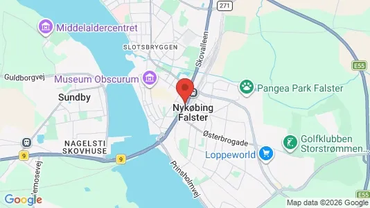 Apartments for rent i Nykøbing Falster - kort over placeringen
