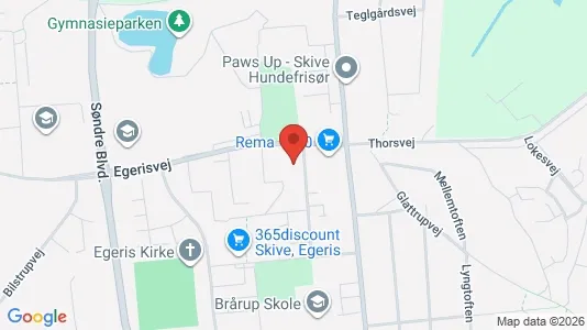 Apartments for rent i Skive - kort over placeringen