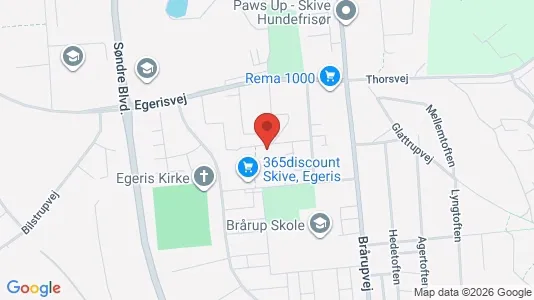 Apartments for rent i Skive - kort over placeringen