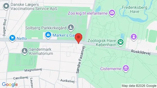 Apartments for rent i Frederiksberg - kort over placeringen