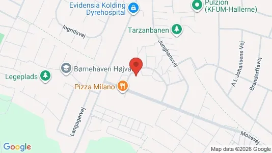 Apartments for rent i Kolding - kort over placeringen