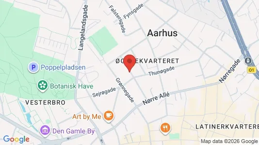 Apartments for rent i Aarhus N - kort over placeringen