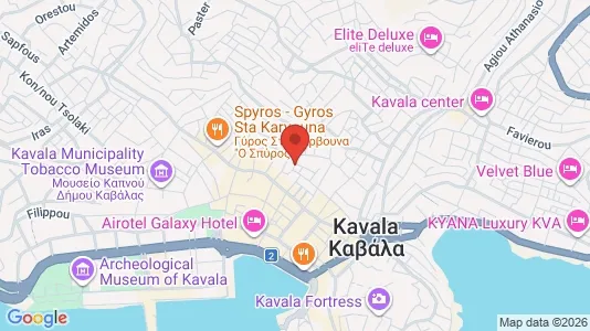 Apartments for rent i Kavala - kort over placeringen