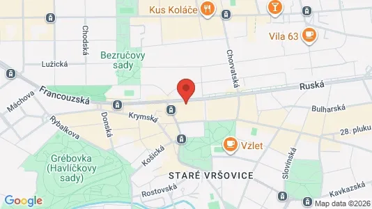 Apartments for rent i Prague 10 - kort over placeringen