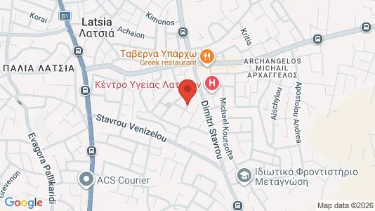 Apartments for rent i Nicosia Latsia - kort over placeringen