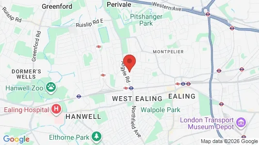 Apartments for rent i London W13 - kort over placeringen