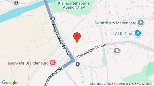 Apartments for rent i Brandenburg an der Havel - kort over placeringen