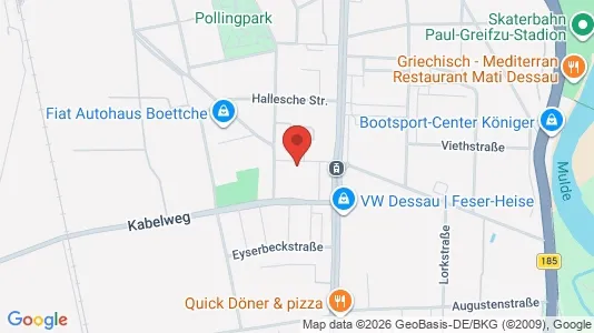 Apartments for rent i Dessau-Roßlau - kort over placeringen