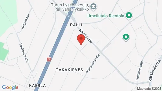 Apartments for rent i Turku - kort over placeringen