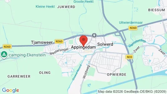 Houses for rent i Appingedam - kort over placeringen