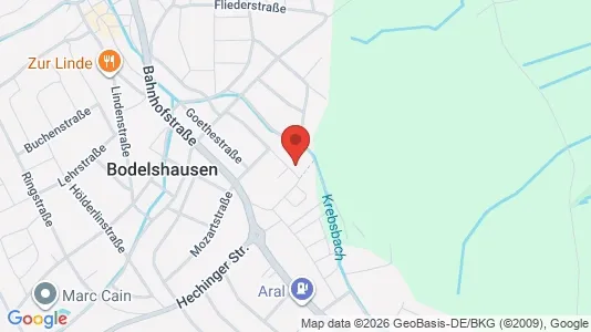 Apartments for rent i Tübingen - kort over placeringen