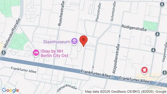 Apartments for rent i Berlin Lichtenberg - kort over placeringen
