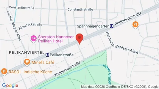 Apartments for rent i Hannover - kort over placeringen
