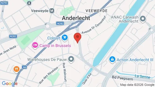 Apartments for rent i Brussels Anderlecht - kort over placeringen