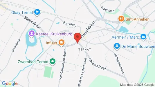 Apartments for rent i Ternat - kort over placeringen
