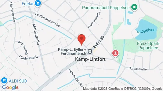 Apartments for rent i Wesel - kort over placeringen