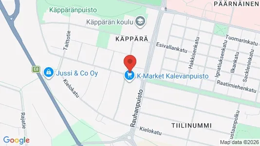 Apartments for rent i Pori - kort over placeringen