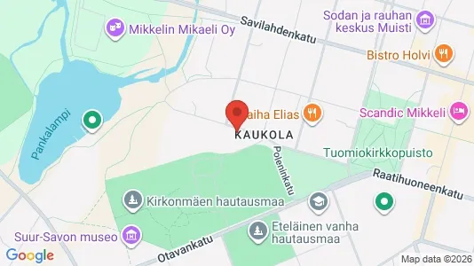 Apartments for rent i Mikkeli - kort over placeringen