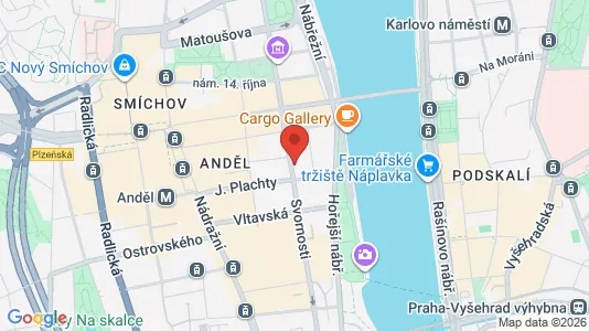 Apartments for rent i Prague 5 - kort over placeringen