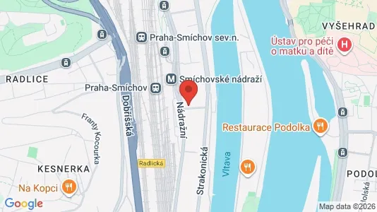 Apartments for rent i Prague 5 - kort over placeringen