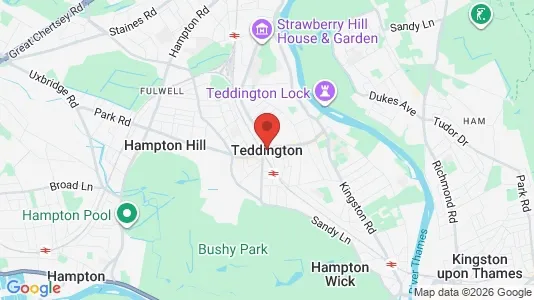 Apartments for rent i Teddington - Middlesex - kort over placeringen