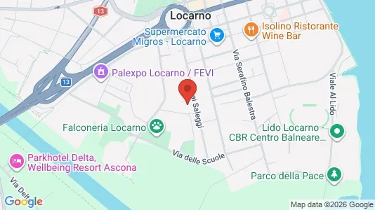 Apartments for rent i Locarno - kort over placeringen