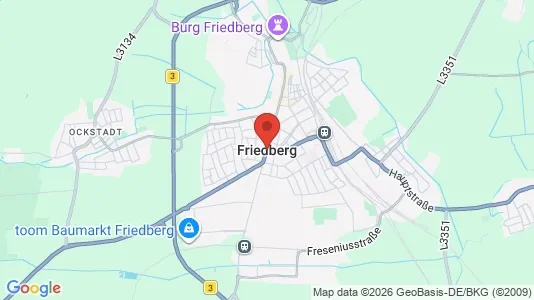 Apartments for rent i Wetteraukreis - kort over placeringen