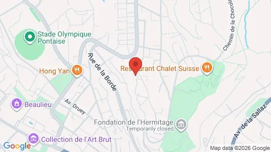 Apartments for rent i Lausanne - kort over placeringen