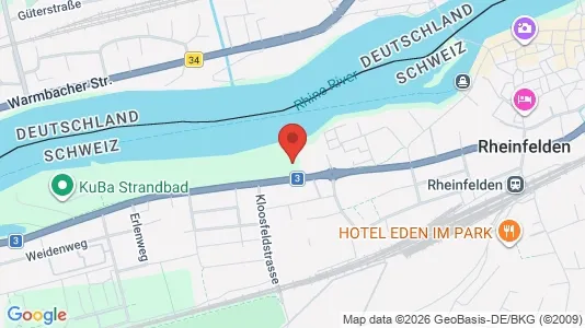 Apartments for rent i Rheinfelden - kort over placeringen