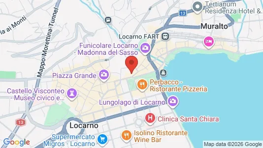Apartments for rent i Locarno - kort over placeringen