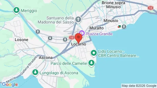 Apartments for rent i Locarno - kort over placeringen