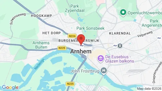 Houses for rent i Arnhem - kort over placeringen