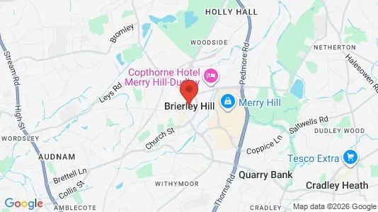 Houses for rent i Brierley Hill - West Midlands - kort over placeringen