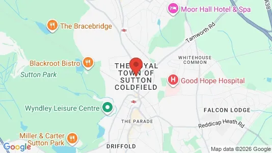 Apartments for rent i Sutton Coldfield - West Midlands - kort over placeringen