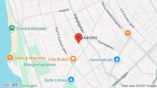 Apartments for rent i Helsingborg - kort over placeringen