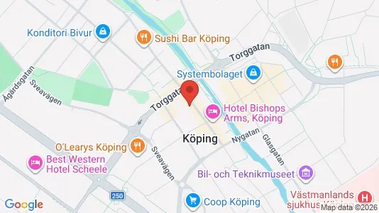 Apartments for rent i Köping - kort over placeringen