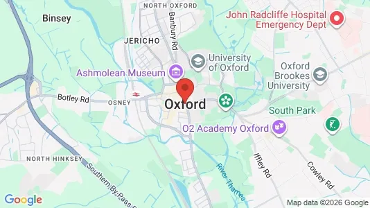 Apartments for rent i Oxford - Oxfordshire - kort over placeringen