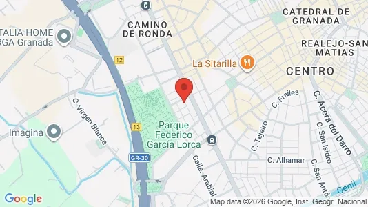Apartments for rent i Granada - kort over placeringen
