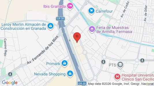 Apartments for rent i Armilla - kort over placeringen
