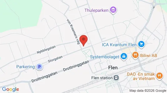 Apartments for rent i Flen - kort over placeringen
