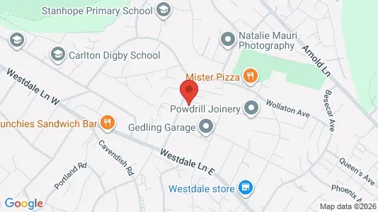 Apartments for rent i Nottingham - Nottinghamshire - kort over placeringen