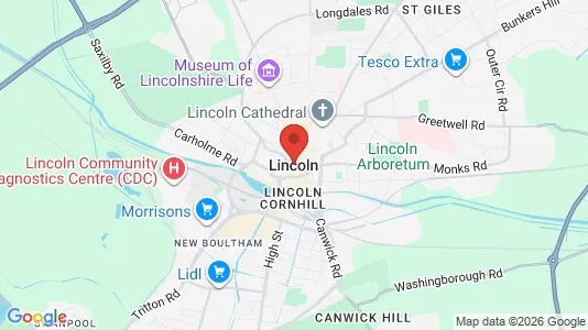 Apartments for rent i Lincoln - Lincolnshire - kort over placeringen