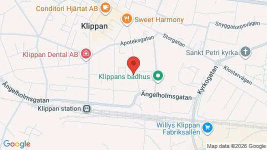 Apartments for rent i Klippan - kort over placeringen