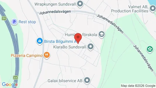 Apartments for rent i Sundsvall - kort over placeringen