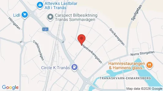 Apartments for rent i Tranås - kort over placeringen
