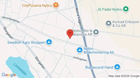 Apartments for rent i Nybro - kort over placeringen