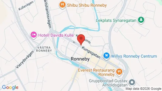 Apartments for rent i Ronneby - kort over placeringen